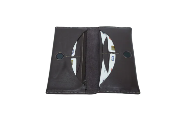 Men's Long Wallet With Soft Cow Leather