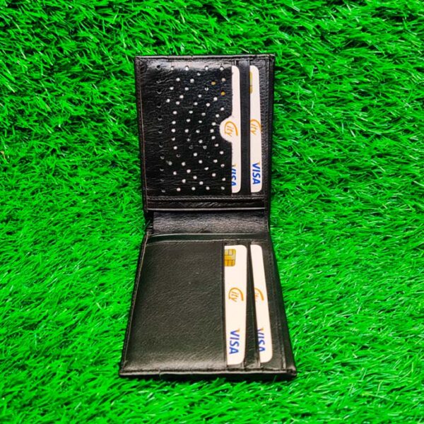 Men's Black Leather Wallet - Image 4