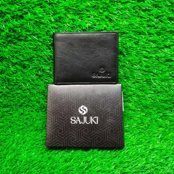 Classic Black Leather Wallet - Image 2
