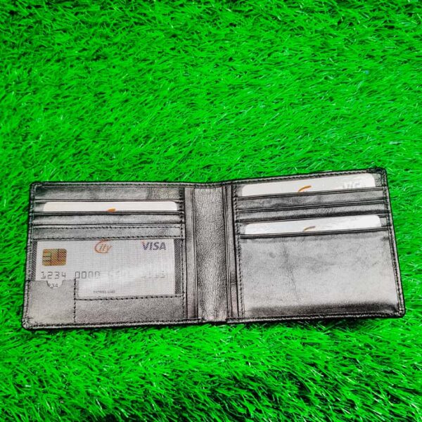 Classic Black Leather Wallet - Image 4