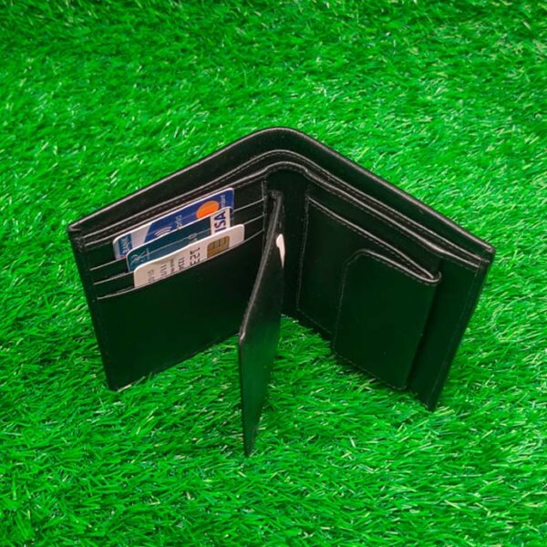 Classic Black Leather Wallet - Image 4