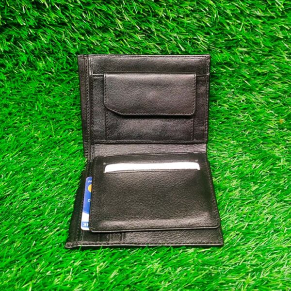 Classic Black Leather Wallet - Image 5